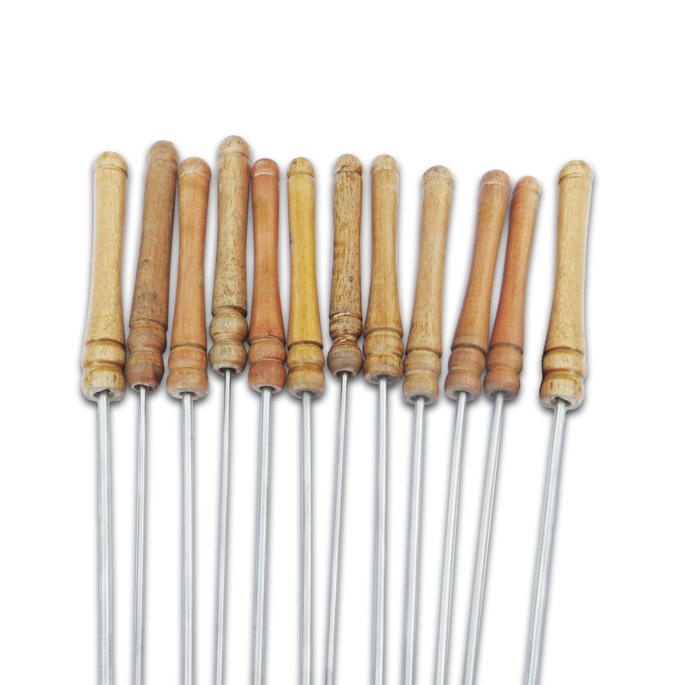 See full amazon price history chart for PRASTIKAA Electric Barbeque Skewer Thin Long Wooden Handle 3mm Diameter Perfect for Grilling Your Favorite Foods,Grilling Meat, Vegetables, Seafood Ideal for BBQs, Parties, and Camping (Set of 12 Pcs) PRASTIKAA Electric Barbeque Skewer Thin Long Wooden Handle 3mm Diameter Perfect for Grilling Your Favorite Foods,Grilling Meat, Vegetables, Seafood Ideal for BBQs, Parties, and Camping (Set of 12 Pcs) (B0D1411LG7) Amazon Price History, Amazon Price Tracker