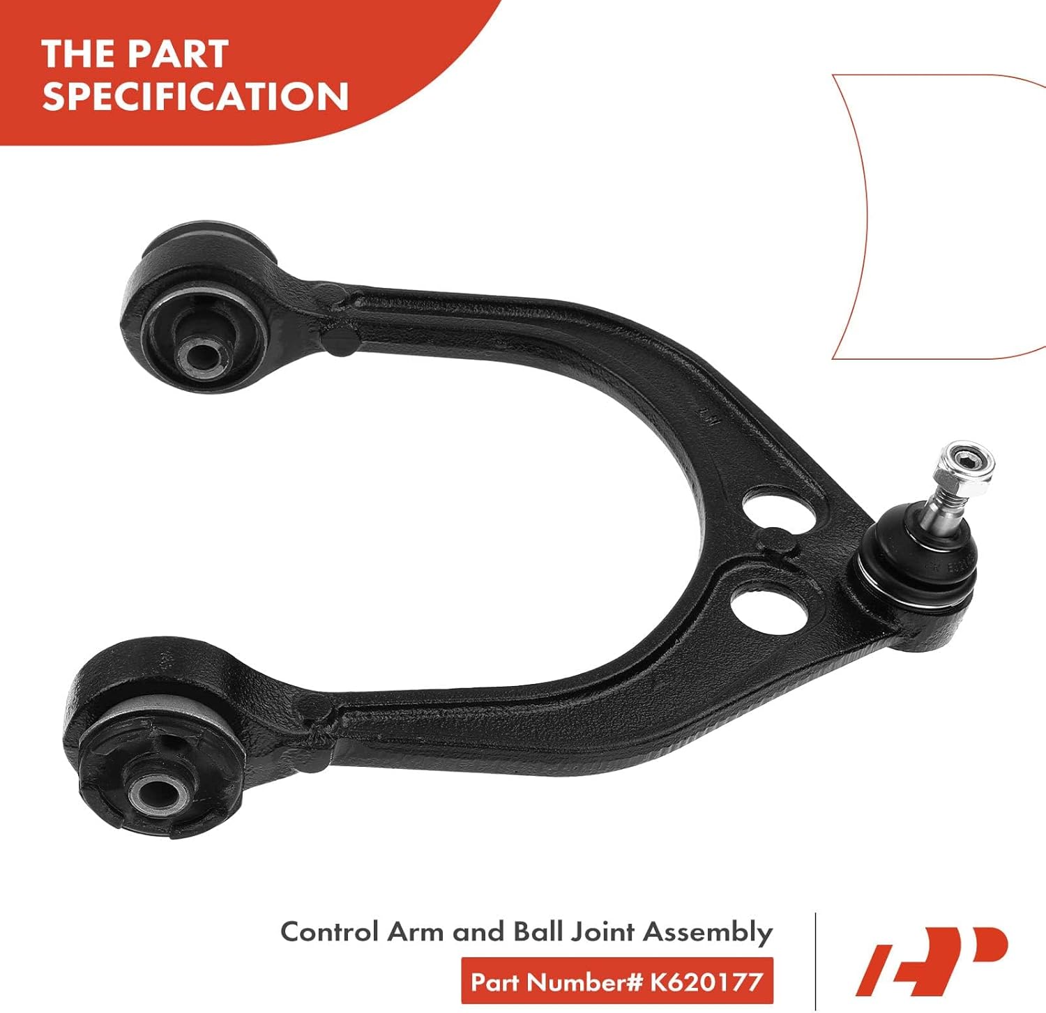A-Premium Set of 4, Front Upper Control Arm, Outer Tie Rod End, Compatible with Dodge Charger 2006-2010, Challenger 2008-2010, Magnum 2005-2008, Chrysler 300 2005-2010, RWD Only