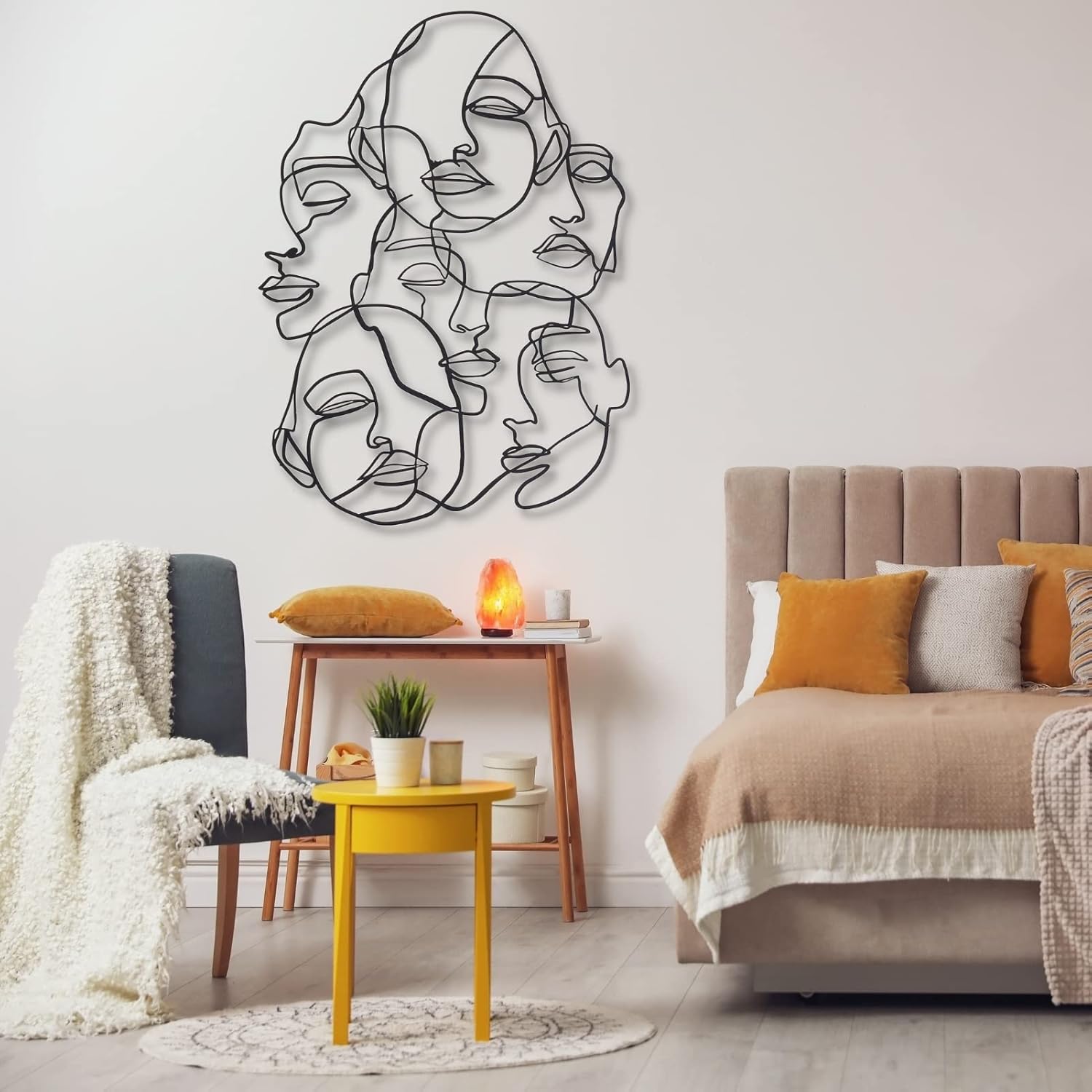 Metal Wall Decor, Abstract Faces Metal Wall Art, Picasso