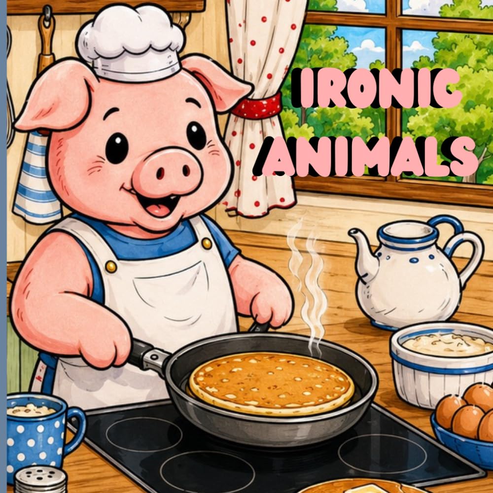 Ironic Animals: silly coloring book