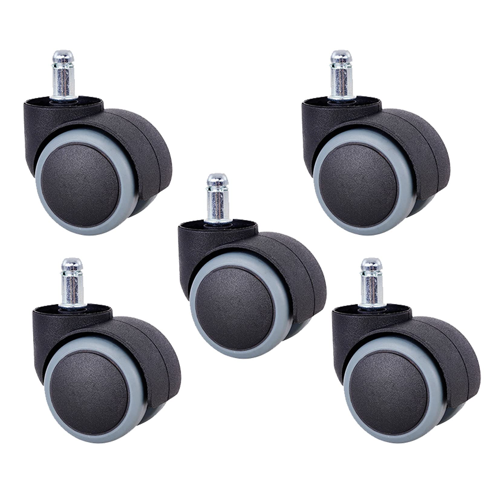 Rueda Giratoria Silenciosa Universal, Recambio Para Silla De Oficina, Rodillos, Muebles, Ferretería, 2", 360 Grados, 5 Piezas