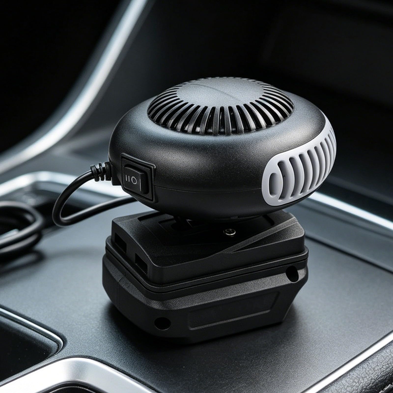 Chauffage portable rechargeable pour voiture, chauffage d'appoint sans fil USB avec chauffage rapide et sécurité anti-basculement, pour dégivrage du pare-brise (C)