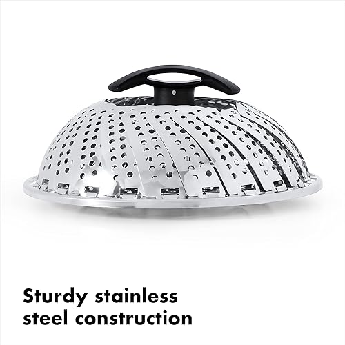 Miniatura 4 de OXO Good Grips - Vaporizador de acero inoxidable con mango extensible y buen agarre manual de mango suave