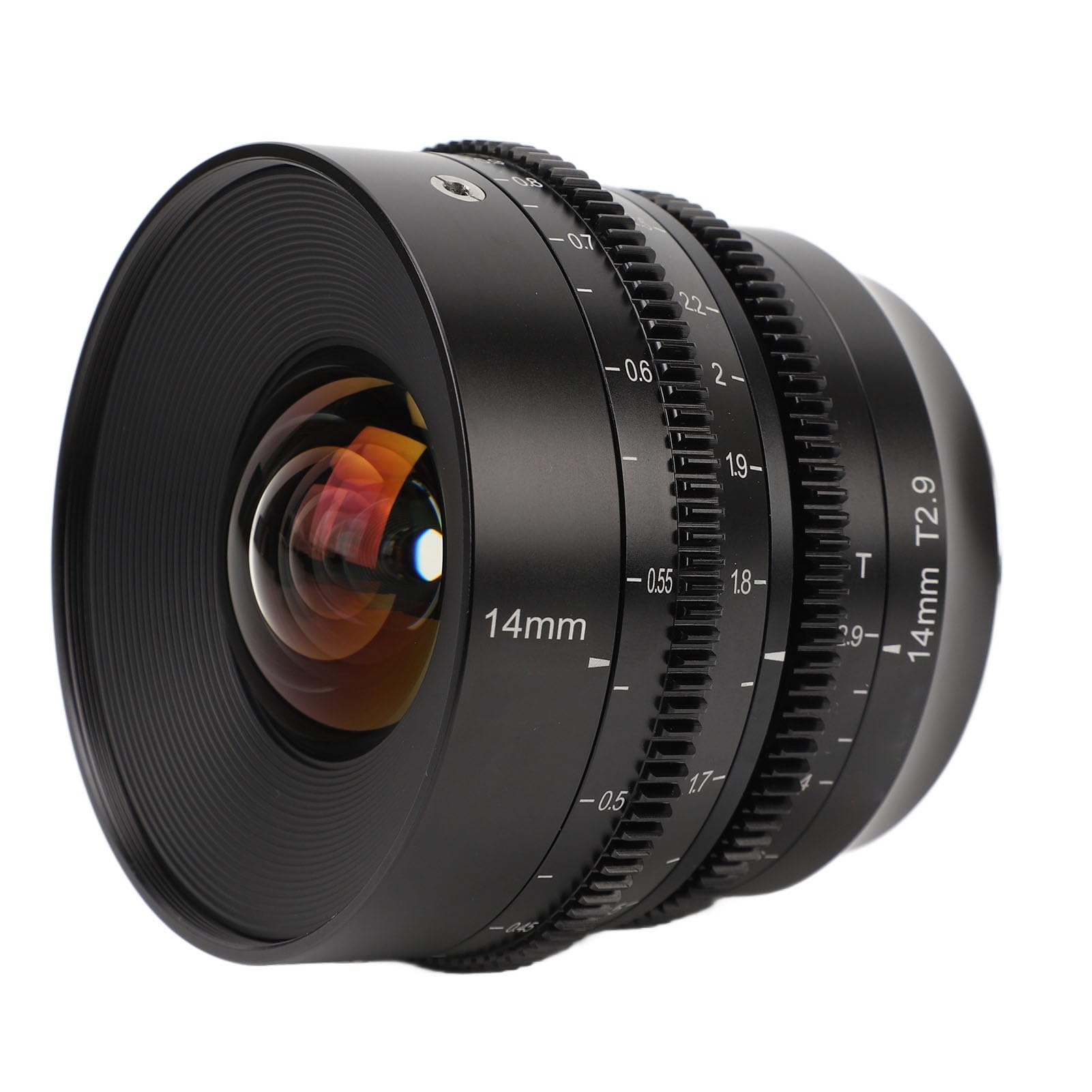 Obiettivo Cinematografico Ultra Grandangolare Full Frame T2.9 da 14 Mm Corsa di Messa a Fuoco a 270° Obiettivo Cinematografico con Messa a Fuoco Manuale per Fotocamere con