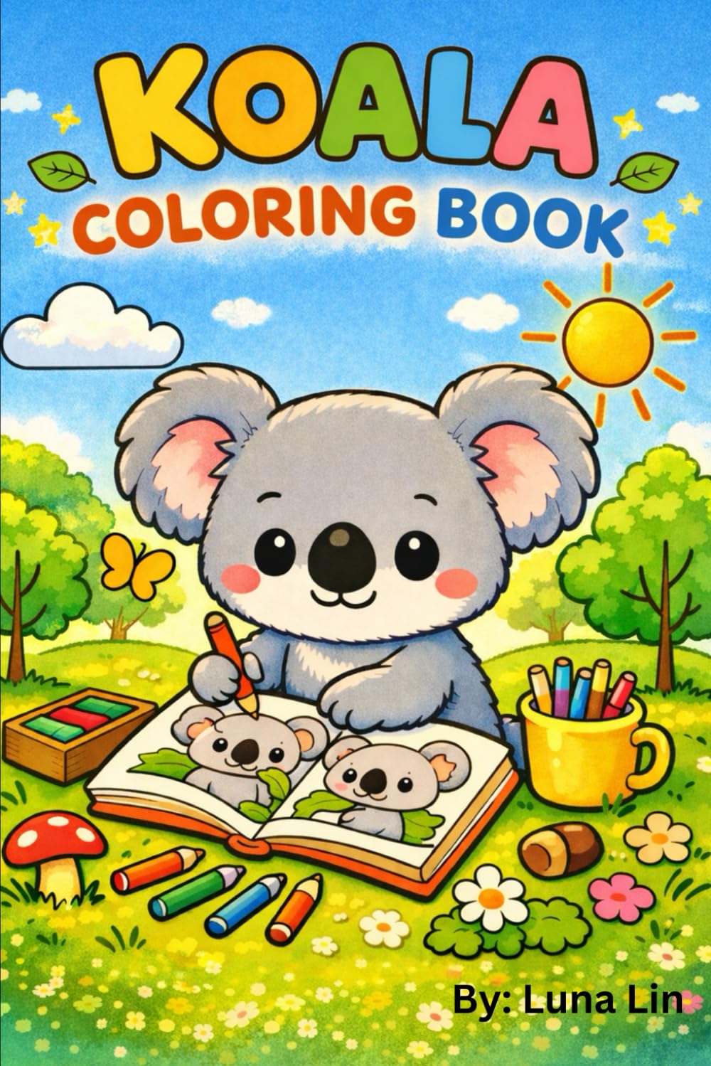 Koala Coloring Book: Cute and funny Coloring Pages for Kids and Adults