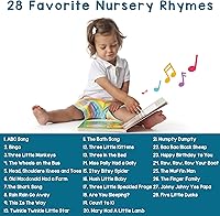 Vista 3 de LEARNING BUGS Rimas infantiles: canta junto con 28 canciones favoritas de guardería, libros musicales para niños pequeños, libro de música de 28