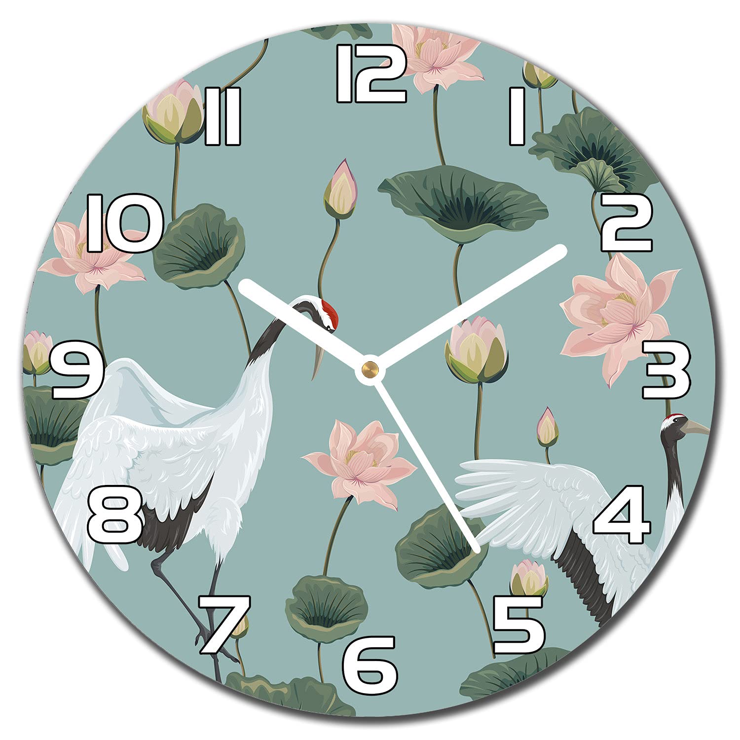 Horloge en verre silencieuse et moderne pour rafraîchir vos murs