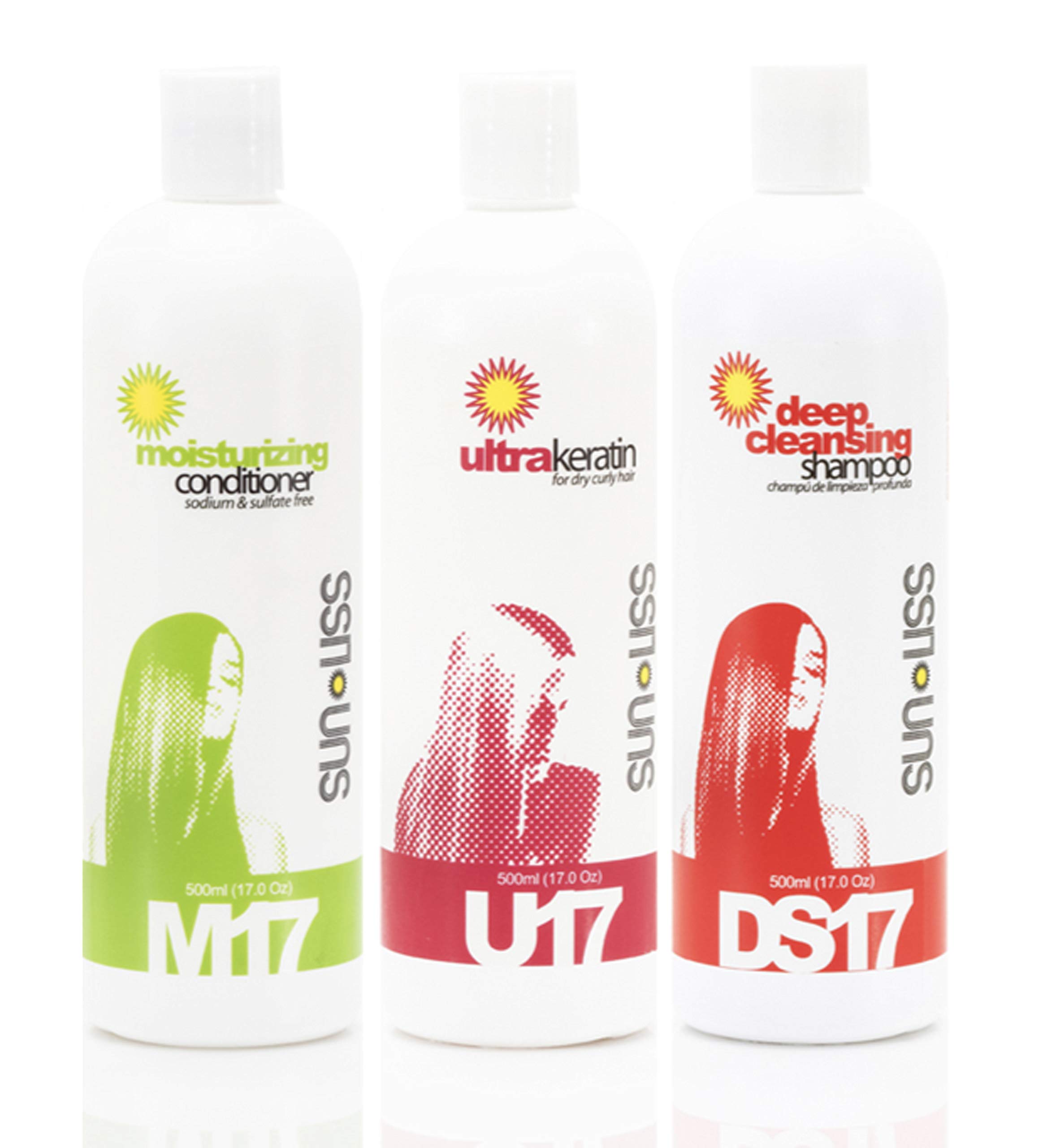 (ULTRAKERATIN, 500ml) - Keratin Hair Treatment for damaged dry and brittle curly hair ULTRAKERATIN Strong Brazilian formula Anti Frizz 500ml MADE IN USA BY SUNLISS