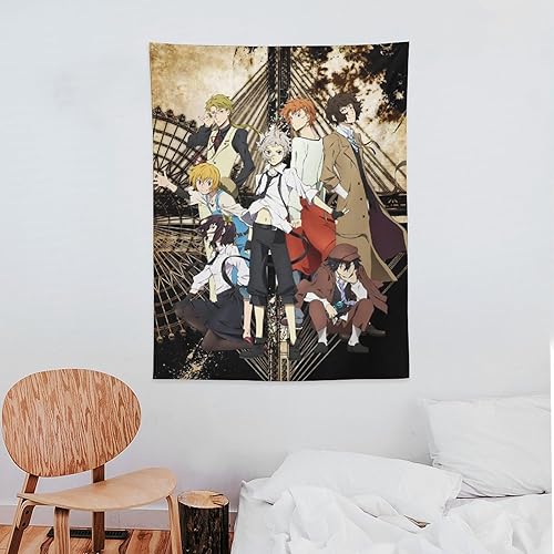 Miniatura 7 de Bungo Stray Dogs - Tapiz de anime (25) Tapiz decorativo para pared, sala de estar, dormitorio, impresiones de 30 x 40 pulgadas