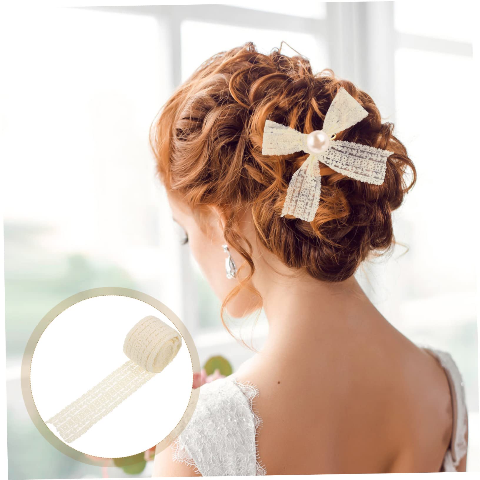 NUOBESTY 5rollen Satin Schleifenband Für Bastelarbeiten Spitzenborte Für Haaraccessoires Kleidung Und Dekoration Hochwertige Handgefertigte Spitze Vielseitig Einsetzbar Für Hochzeiten