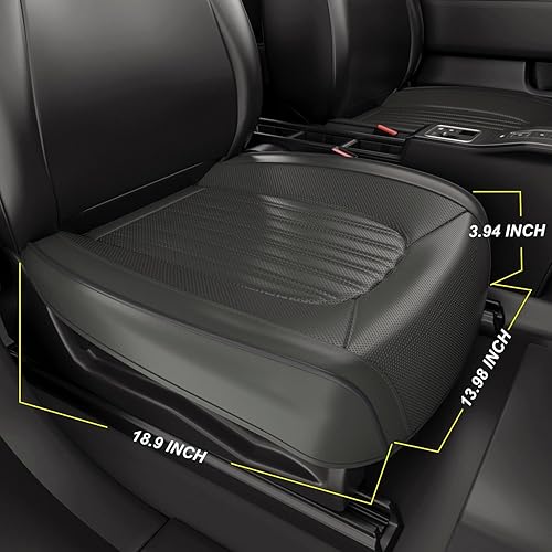 Miniatura 3 de 2 fundas ZC para asiento de automóvil, fundas de cojín para asiento delantero y inferior, piel de napa impermeable, antideslizantes y envolventes