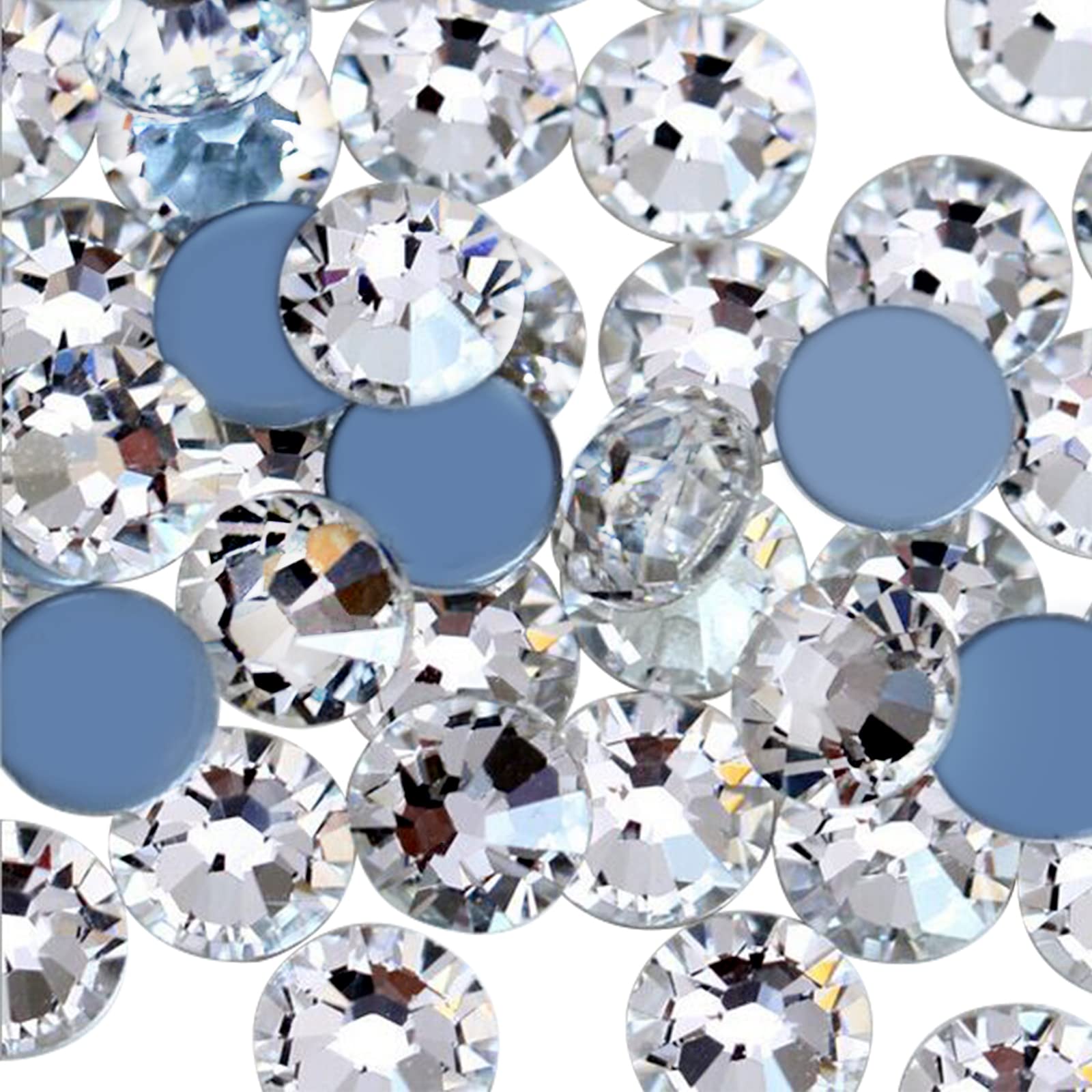 2880 Pezzi Strass Hotfix In Vetro Rotondo Verde Scuro SS10 2.7-2.9mm Per Abbigliamento, Nail Art, Scarpe, Artigianato Fai Da Te, Stirabili