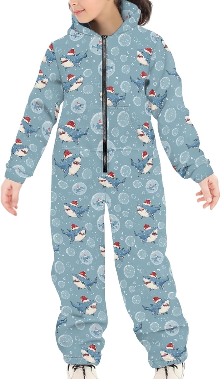 Kids 3D African Boho Splicing Print Jumpsuits Zip Up Bohemian Hoodie One Piece Toddler Rompers Boys Girls