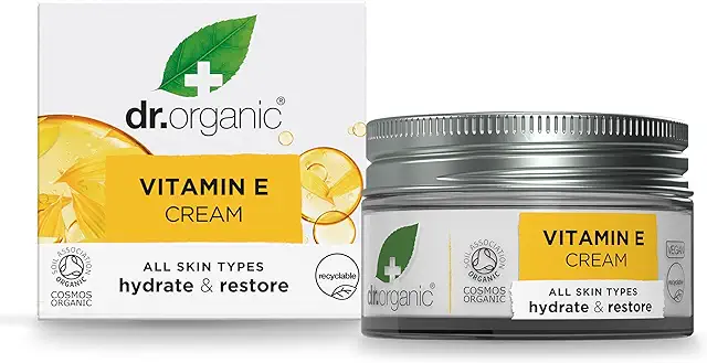 Dr Organic Bio Vitamin E Creme mit Aloe Vera für alle Hauttypen, 50ml