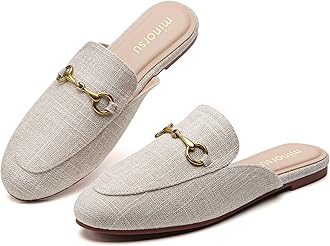 Minorsu Buckle Mules for Women
