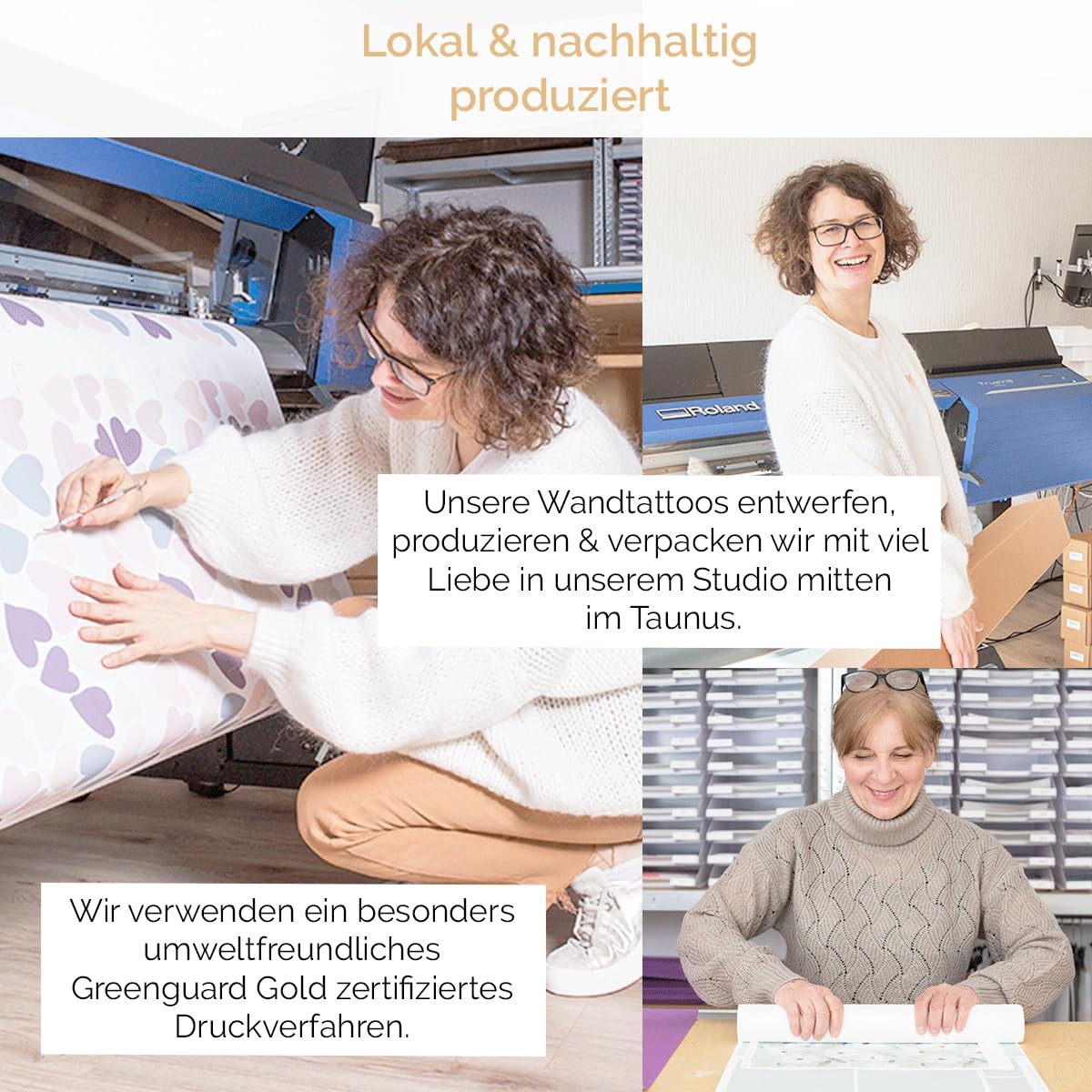 Mica-Mica Regenbogen Wandtattoo fürs Kinderzimmer, Wanddeko, Wandsticker (Boho, Large)