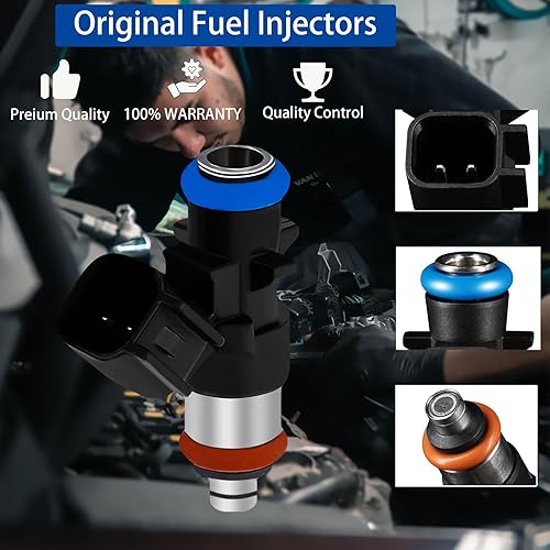 Miniatura 3 de 6 inyectores de combustible FJ1147 62410 para Jeep Grand Cherokee Wrangler, para-Ram ProMaster, para-Dodge Para-Chrysler 3.6L V6 2011-2019,