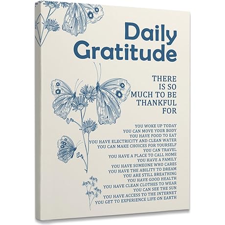 11x14 Gratitude Poster: A Daily Reminder to Embrace Life's Blessings