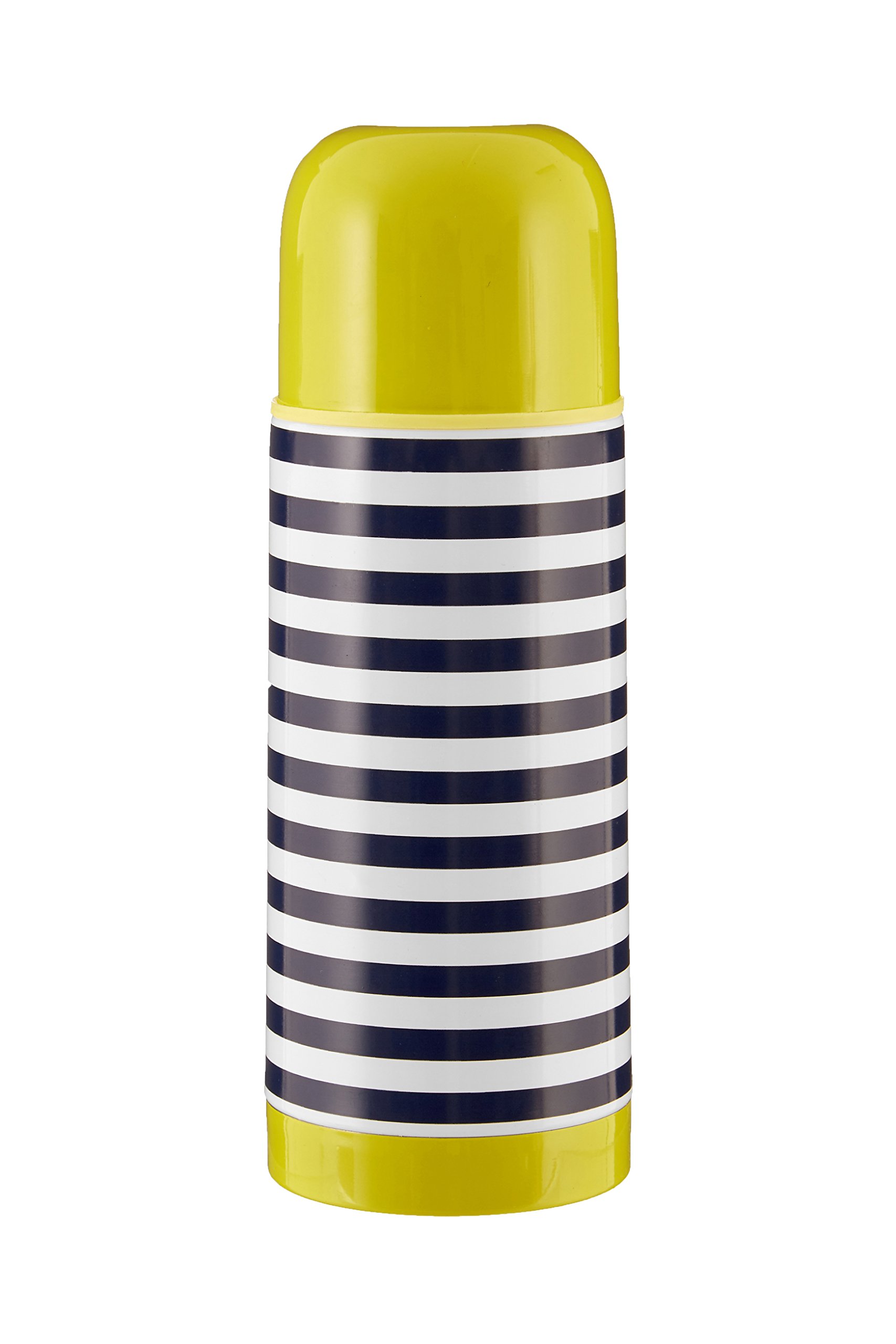 Premier Housewares Mimo Stripe Vacuum Flask, Stainless-Steel, Blue, 7 x 7 x 20 cm