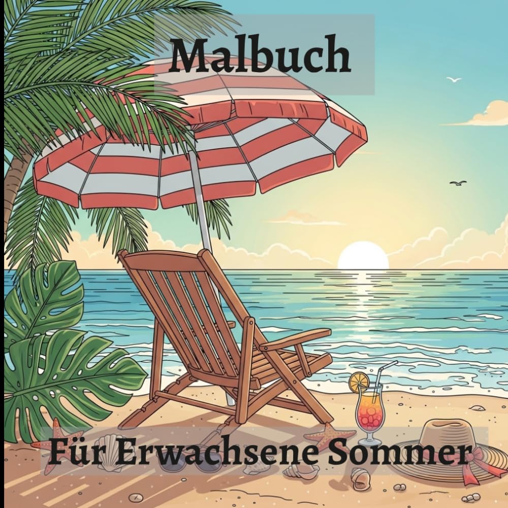 Malbuch Für Erwachsene Sommer: Entspannt durch den Sommer mit Farben
