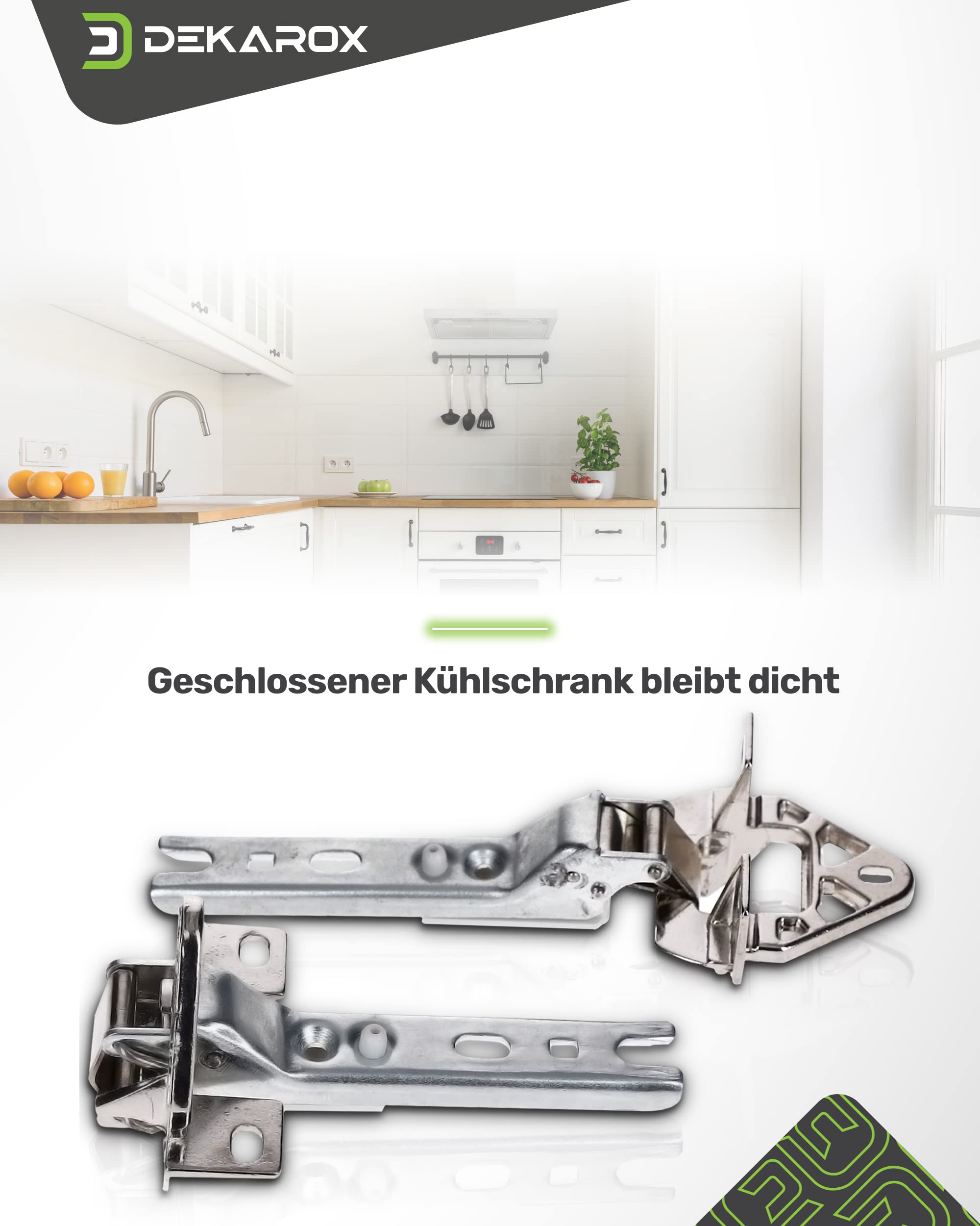 Kit Cerniera Porta Per Frigorifero/Congelatore Integrato