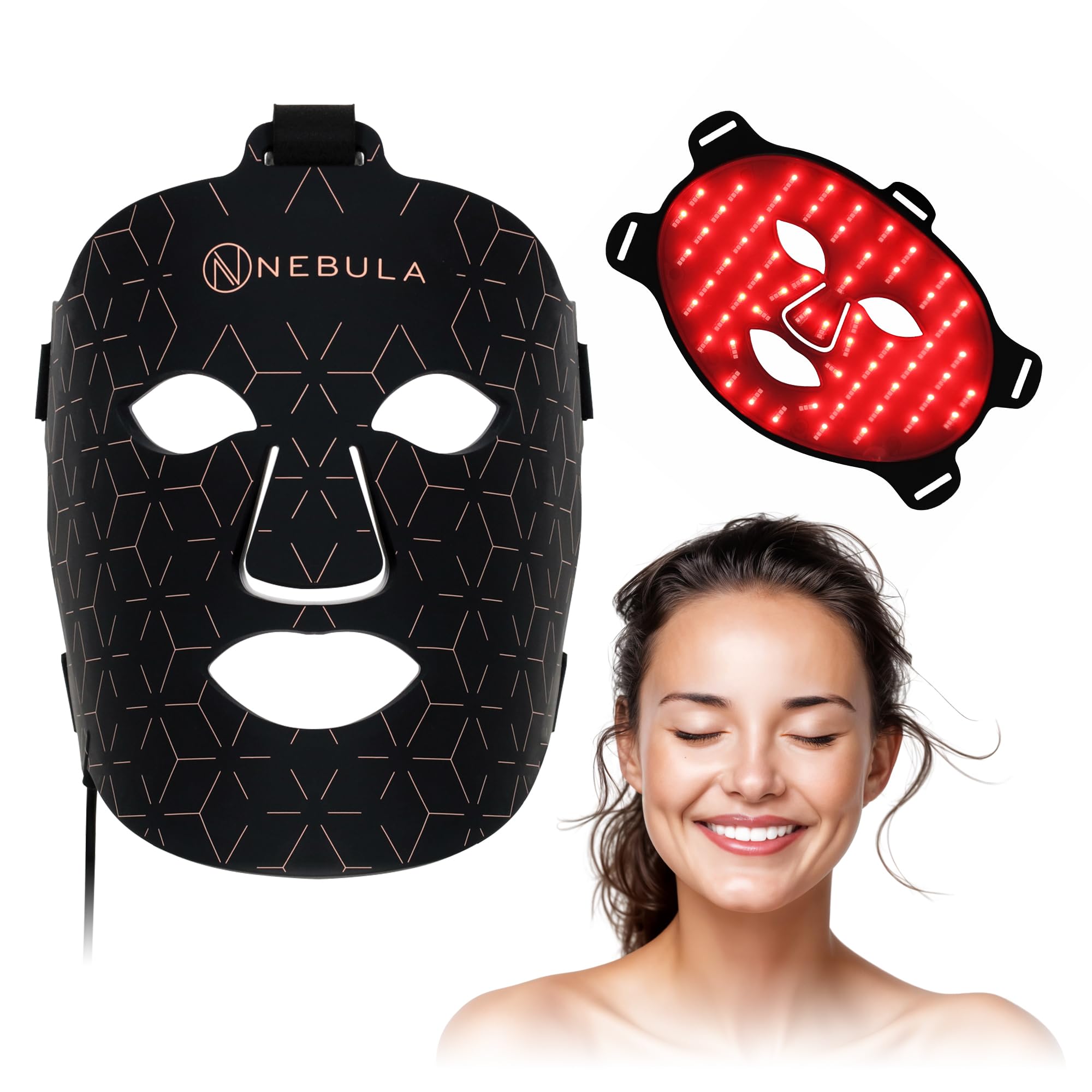 Nebula LED Red Light Therapy Device 660/850nm Near Infrared Lighting High Power and Irradiance Red Light Panel (Therapy Mask)