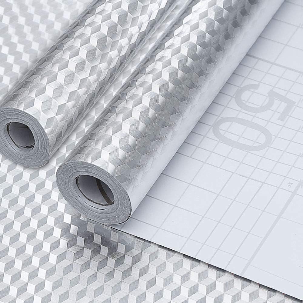 Stickersmuraux Auto-Adhésif Papier Peint En Feuille Dargent Cuisine