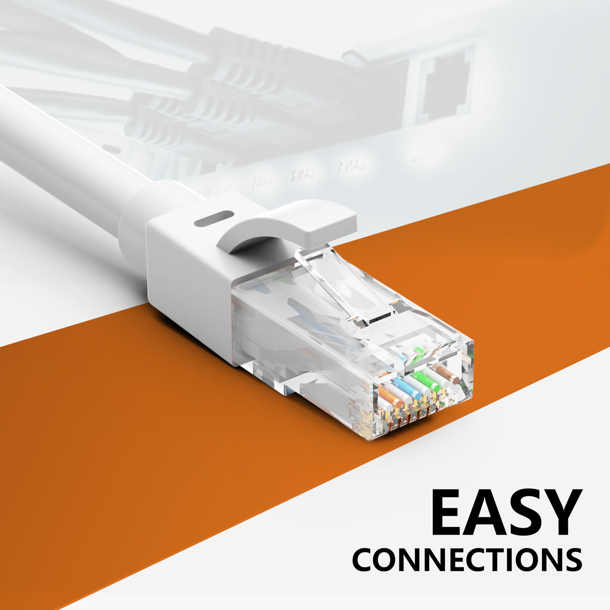 Cavo Ethernet da 150 metri per Cat 5e/Cat6, cavo di rete Cat6 da 10 Gbps 24AWG, cavo di sepoltura diretto CCA, UTP, cavo LAN patch RJ45, impermeabile, per interni ed esterni, cavo Internet schermato
