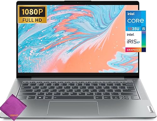 Lenovo Laptop IdeaPad 5i 2023 - Intel Core i5-1235U - Pantalla Full HD de 14 pulgadas 1920 x 1080 - 8 GB de RAM - SSD de 512 GB - Windows 11 Home -