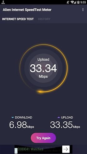 Alien Internet SpeedTest Meter