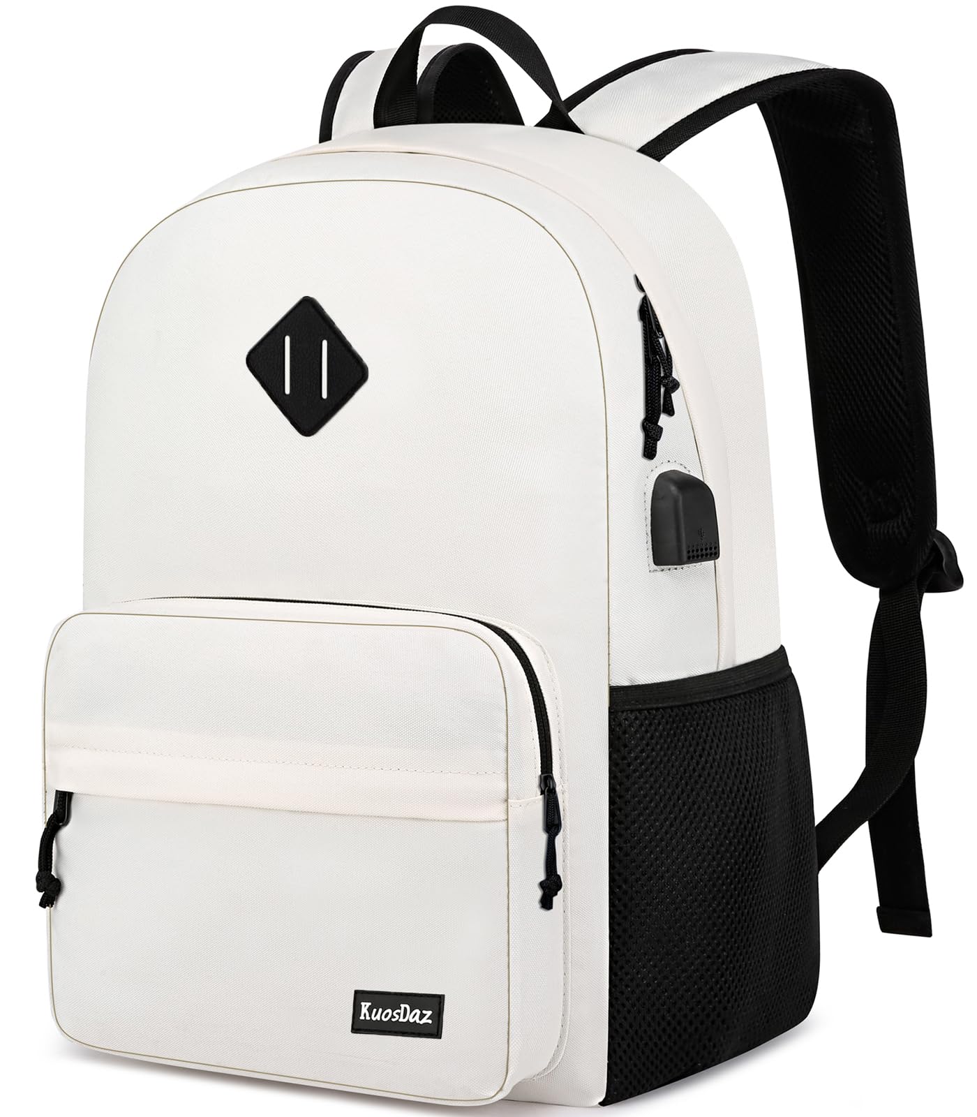 Kuosdaz Backpack for School Teen Boys & Girls, Lightweight Casual Backpacks for Men and Women, Classic Basic Water Resistant Casual Daypack Fit 15.6