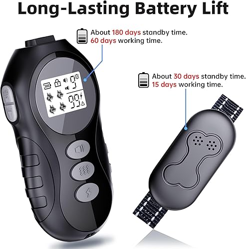 Miniatura 4 de Collar de choque para perro, efecto de entrenamiento obvio, collar de entrenamiento para perros con control remoto para perros grandes, medianos y
