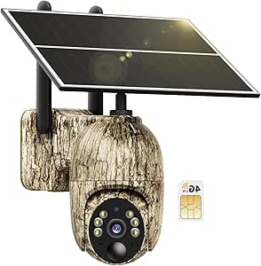 Ebitcam 24/7 Recording Cellular Trail Cameras with SD&4G LTE SIM Card, 360° Full View, 2K Live Streaming asin的图片