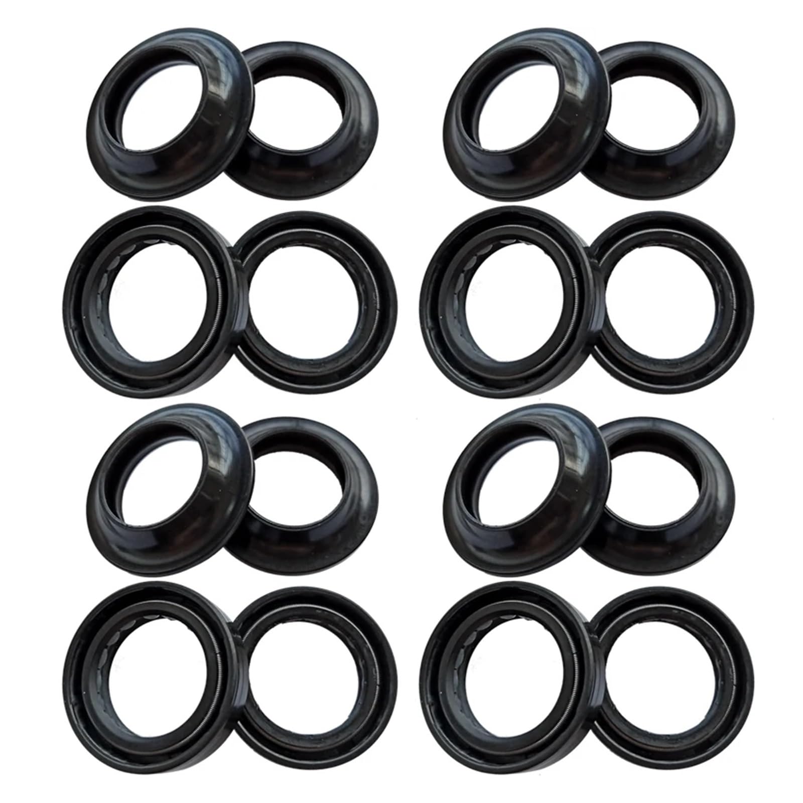 Paraolio parapolvere ammortizzatore forcella anteriore moto 31x43x10.3 for KX80 EX305 KZ250(8pc Seal 8pc Cover)
