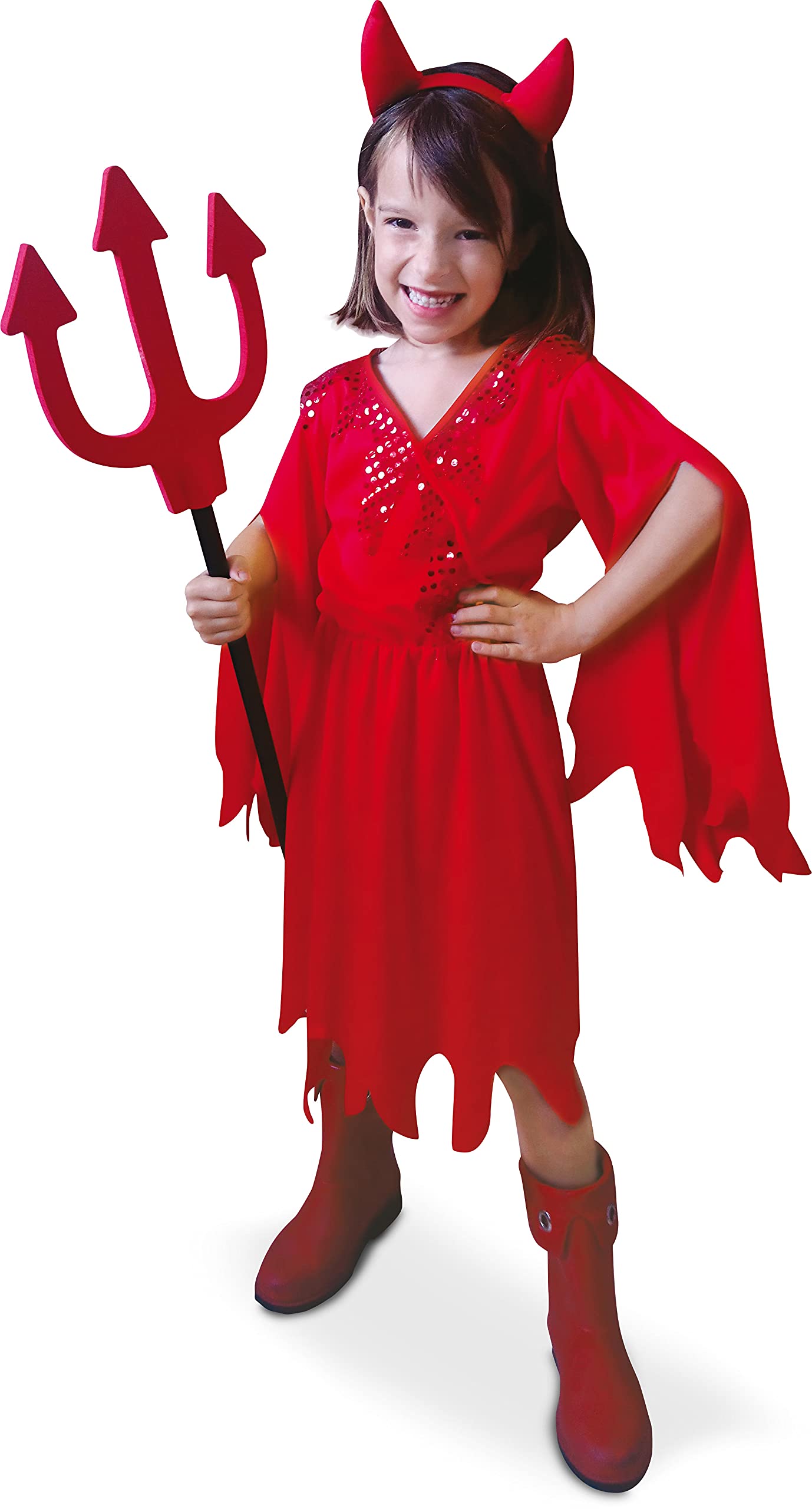 Rubie's 156451S Déguisement Diablesse Devil Costume, Solid, red, S
