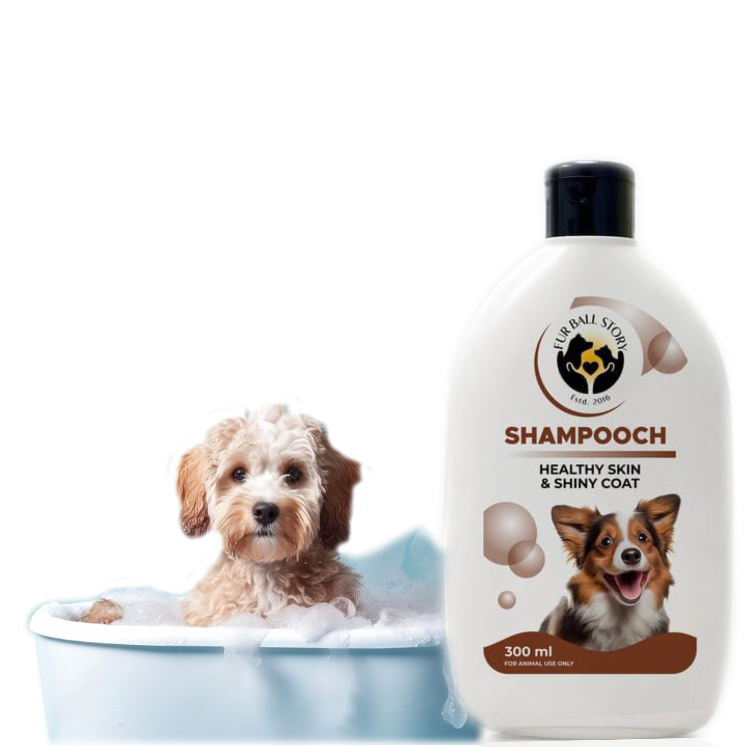 FUR BALL STORY Shampooch Healthy Skin and Shiny Coat Dog Shampoo (300 Milliliter) | for Dogs/Puppies Shiny and Clean Coat (B0D7ZTKBCY) Amazon Price History, Amazon Price Tracker