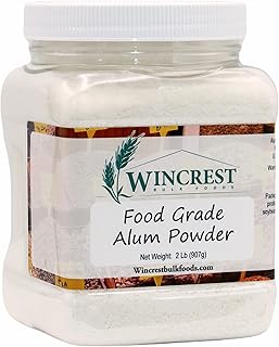 Alum Powder - Food Grade - 2 Lb Container