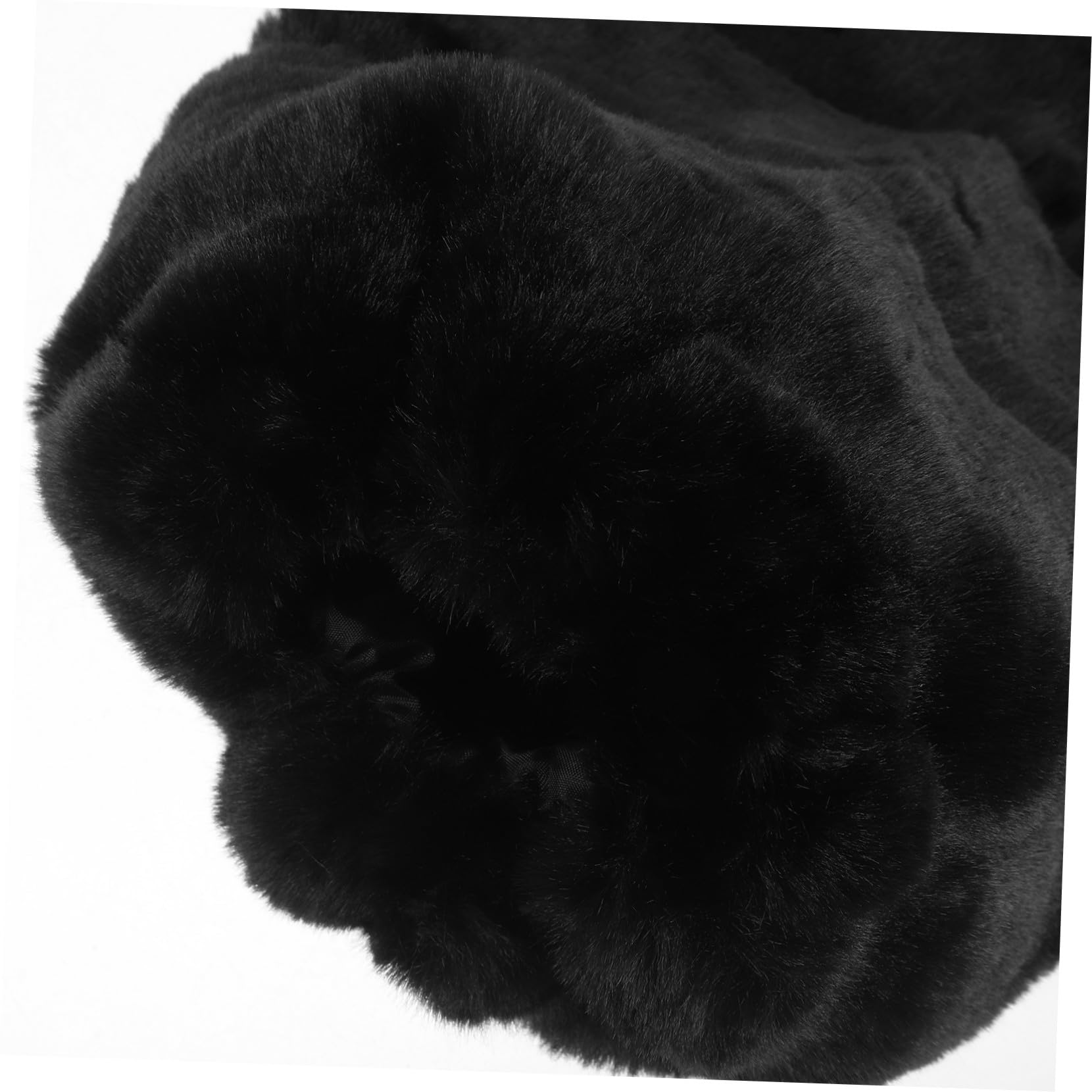 Healvian Calentadores de Piernas Largos 30cm de Piel Sintética Negros