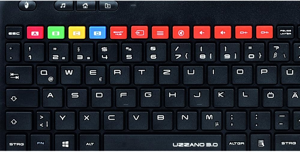 Close-up of Hama Uzzano 3.0 Wireless Keyboard special function keys