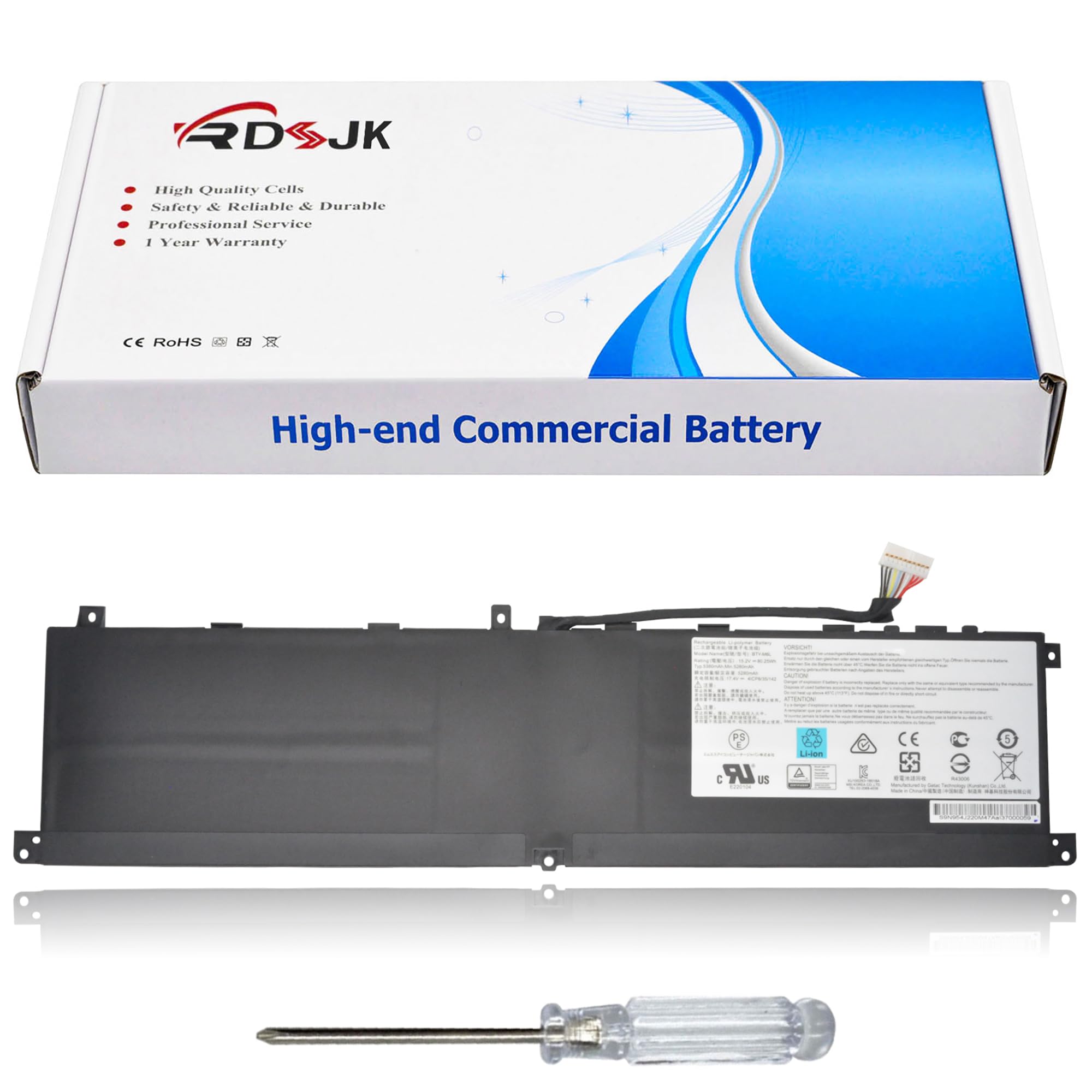 Amazon.com: BTY-M6L Laptop Battery for MSI GS65 GS75 Stealth Thin