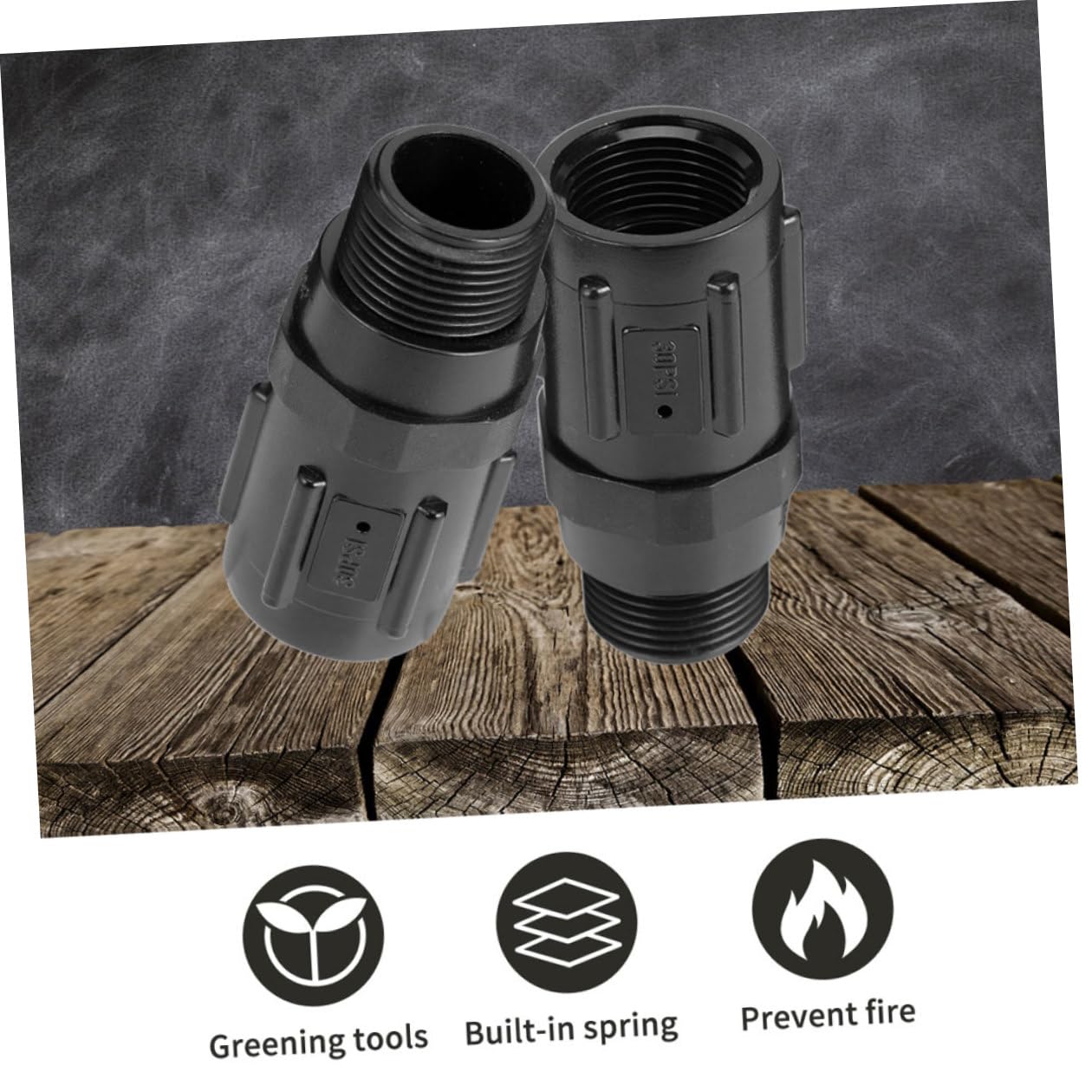 Régulateur de Pression D'irrigation Plastique 30 Psi 3/4 Pouce Noir