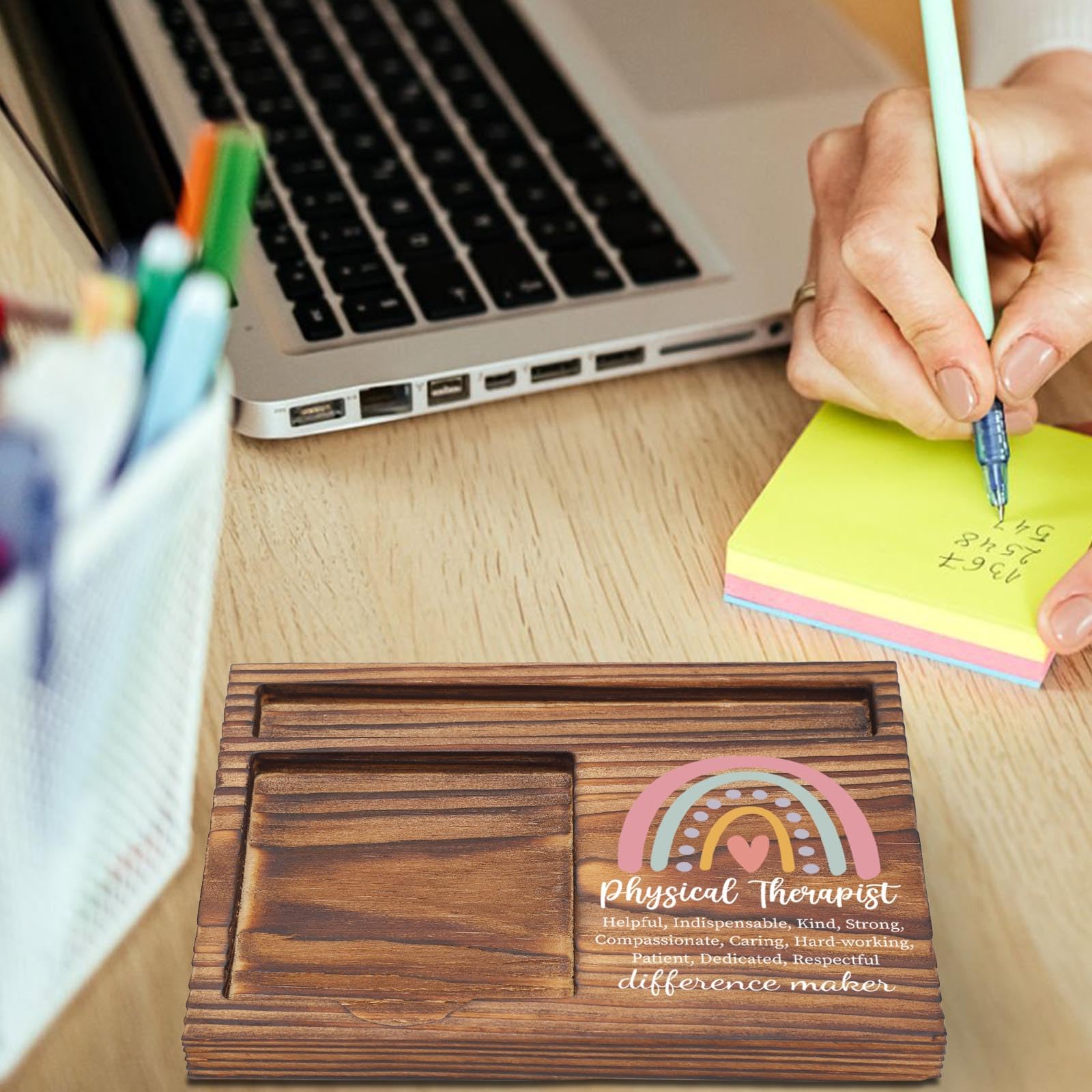 Physical Therapist Gifts, Thank You Gift for Physiotherapist, Physical Therapy Month PT Week Appreciation Gift, Self-Stick Note Pad Holders for PT Clinic Hospital Staff TZP49