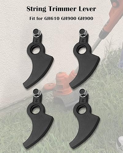 Miniatura 2 de 90567079 - Conjunto de palanca de repuesto para recortadora de cuerdas Black and Decker GH610 GH900, paquete de 4