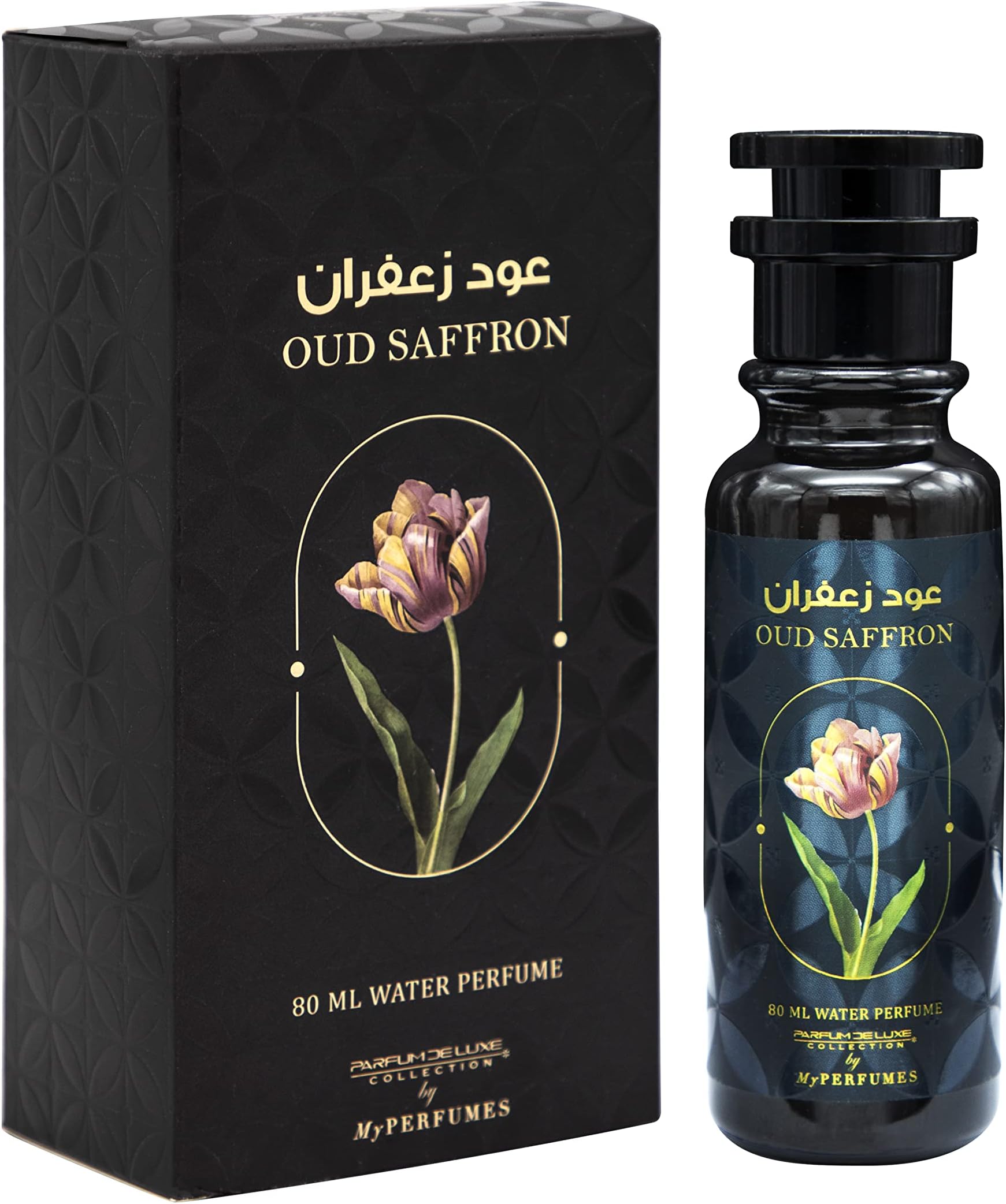 OUD SAFFRON from PARFUM DELUXE Non Alcoholic Halal Perfume for Men and Women 80ml Long Lasting and Alcohol Free