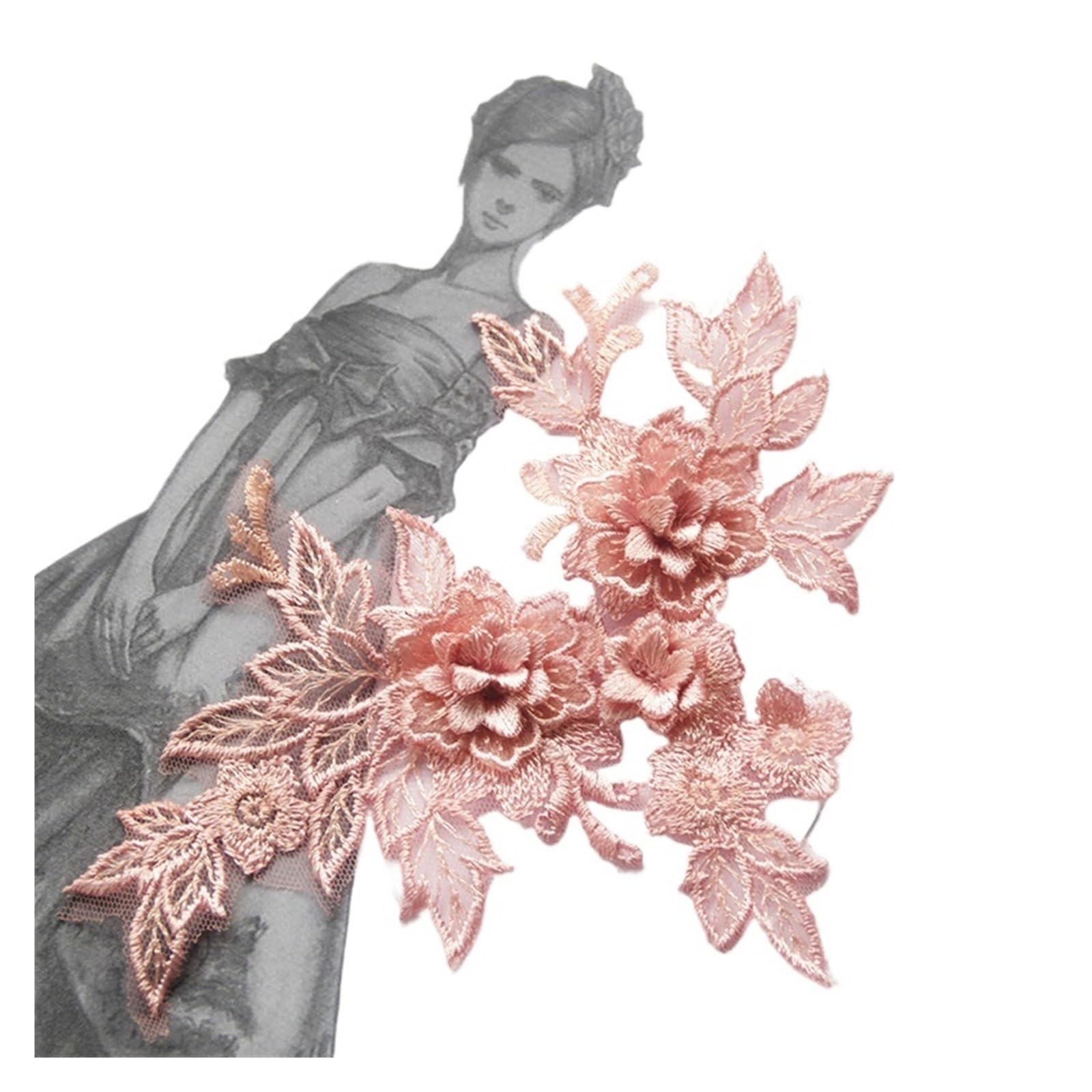 Dentelle 3D brodée col Lace Collar 11 pour réparer un sac à main