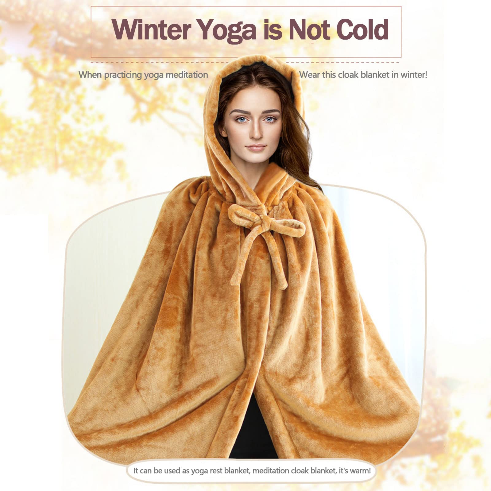 Poncho Polaire Femme - Cape Chaud D'Hiver Avec Boutons - Couverture Châle Moelleuse