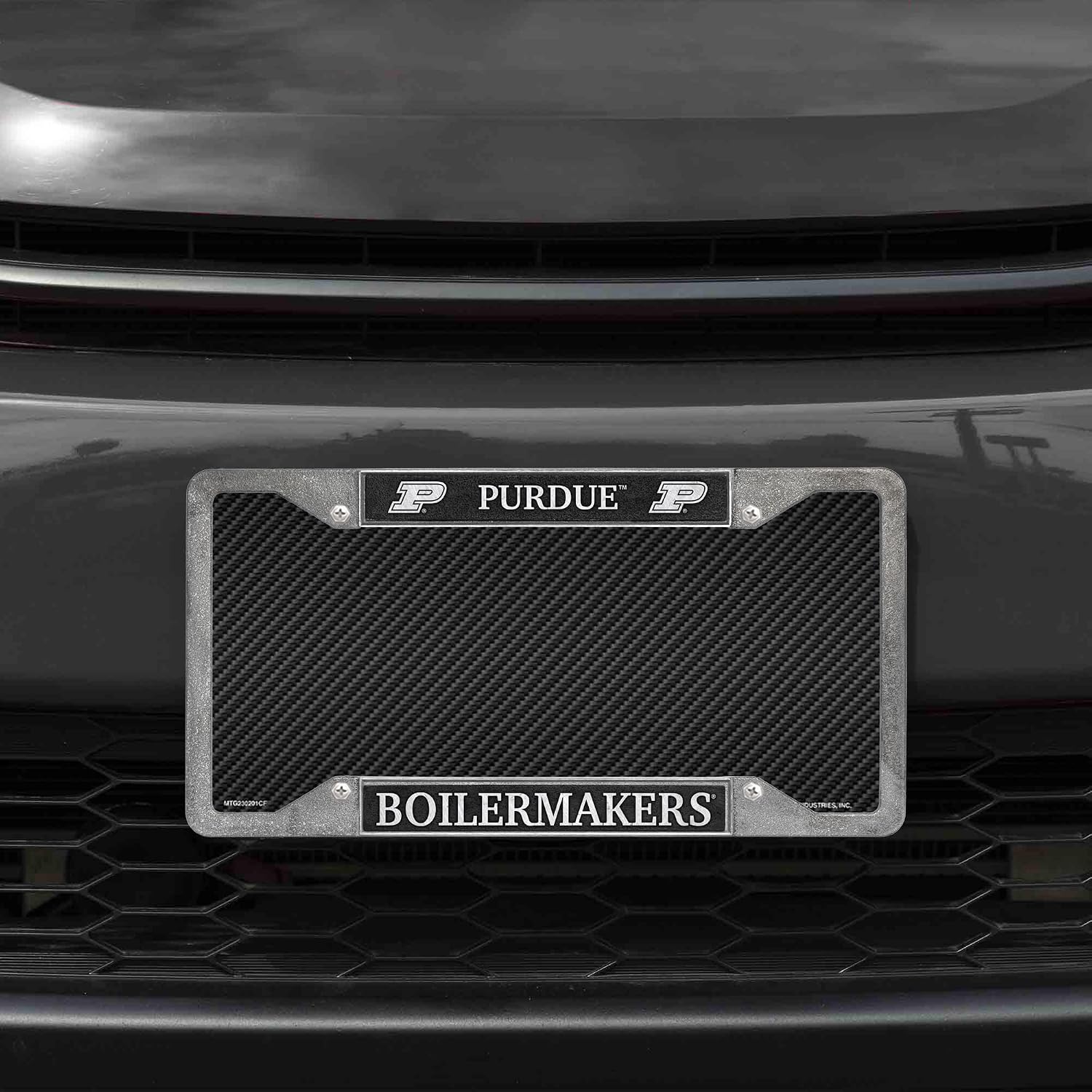 Rico Industries NCAA Purdue Boilermakers Pewter License Plate Frame 12" x 6"