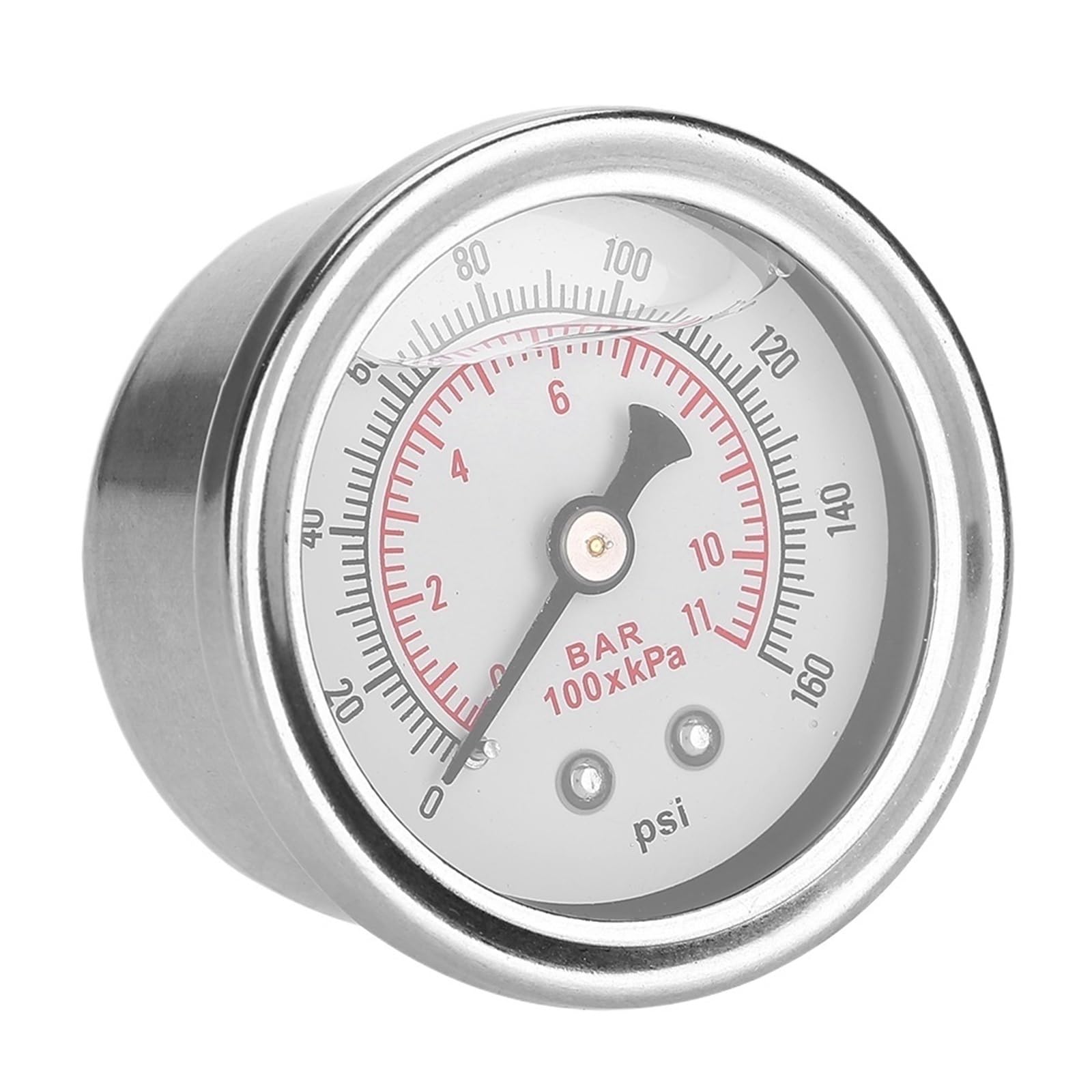 XWMSCLAK Fuel Pressure Meter Fuel Pressure Regulator Gauge 0-160 PSI/Car Fuel Pressure Regulator Gauge Liquid Fill Fuel/Oil Meter