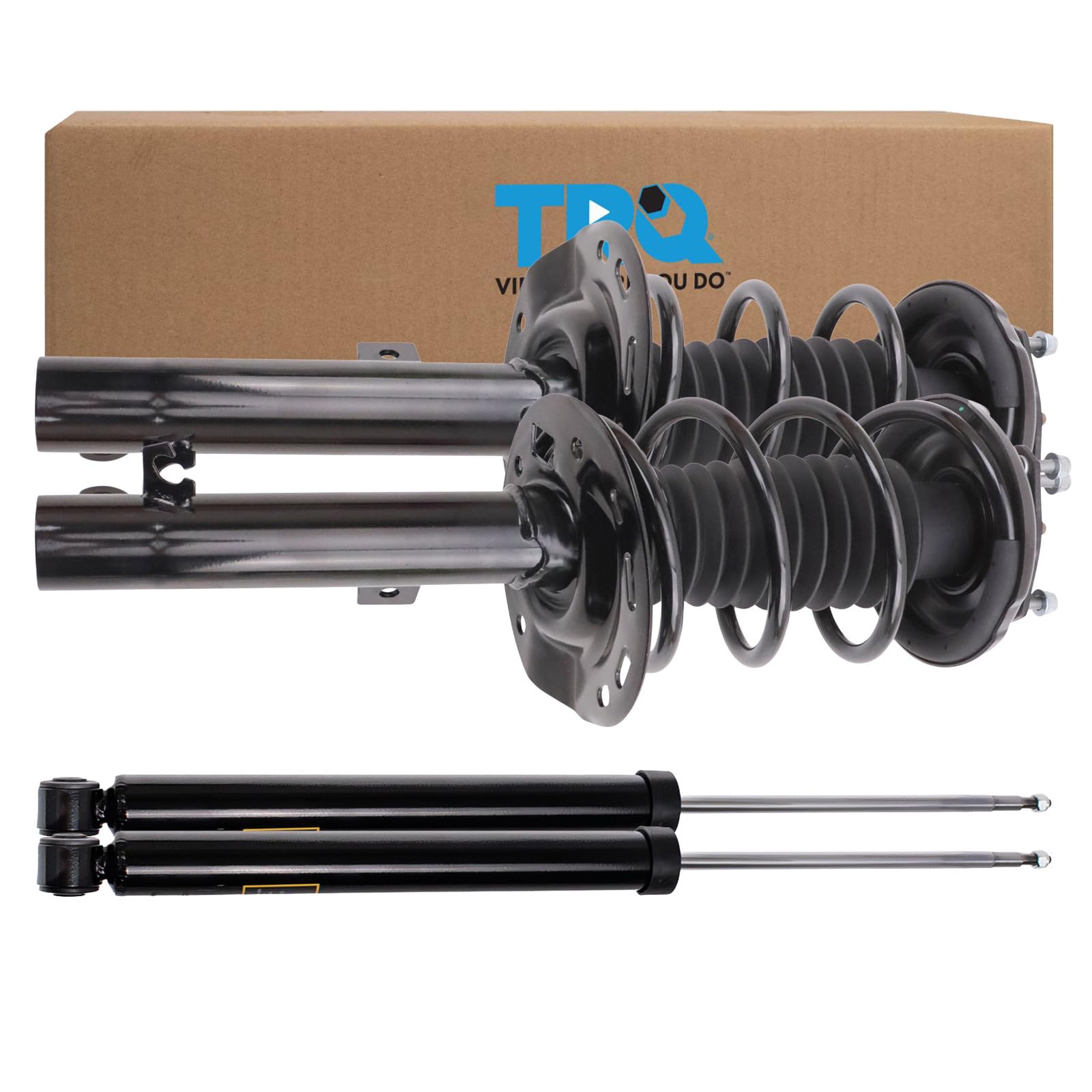 TRQ Front and Rear Complete Strut Assembly &amp; Shock Absorber Kit Complete
