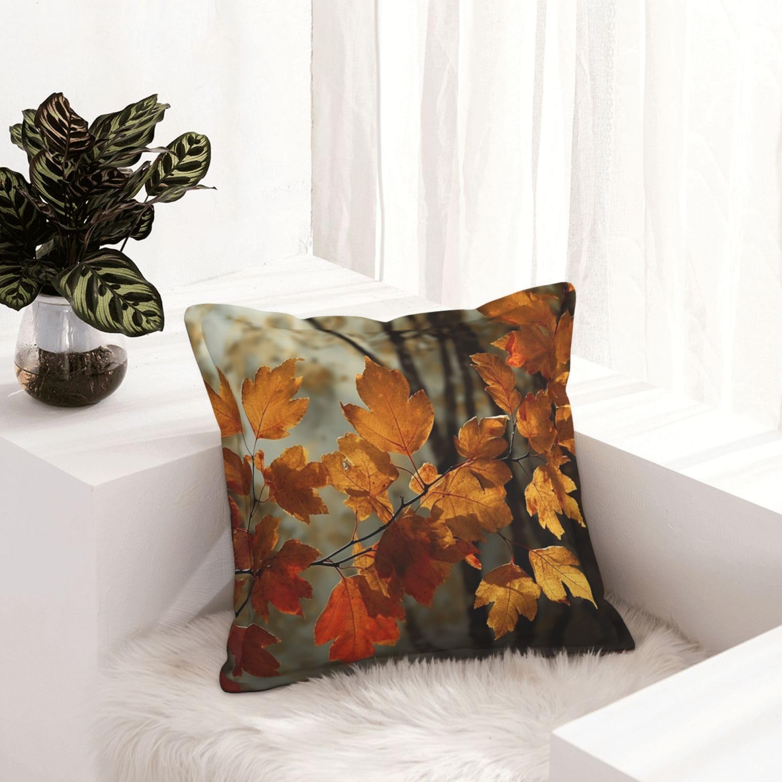 Housse de coussin en similicuir dorée pour décorer votre canapé de salon